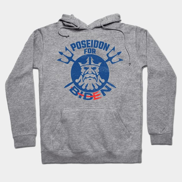 Poseidon For Biden Hoodie by MZeeDesigns